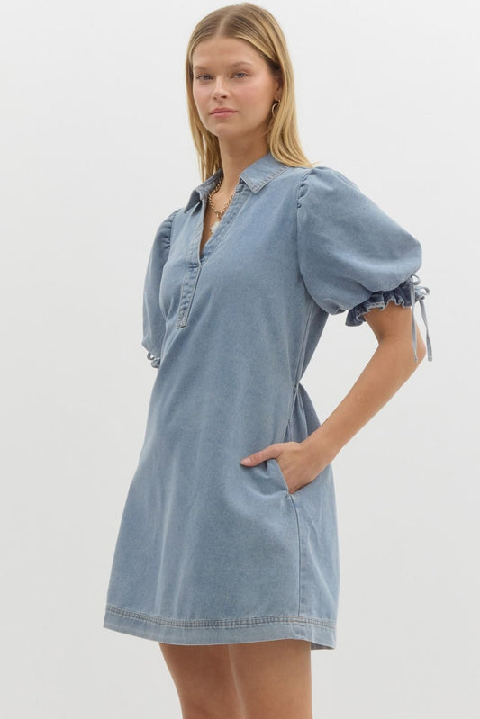 Western Charm Denim Dress