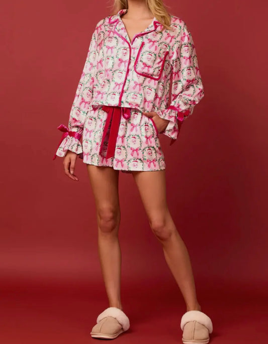 Santa Bow Pajamas