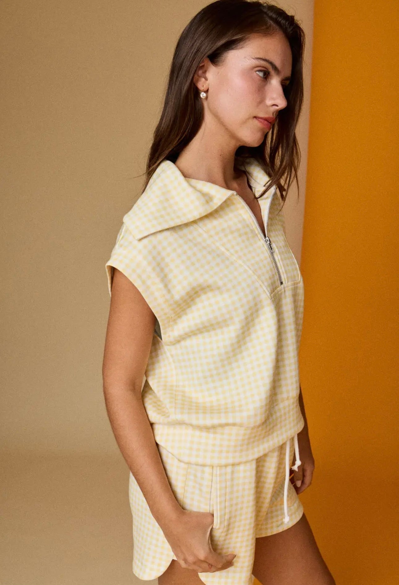 Lemon Drop Gingham Set