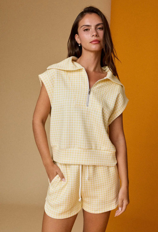 Lemon Drop Gingham Set