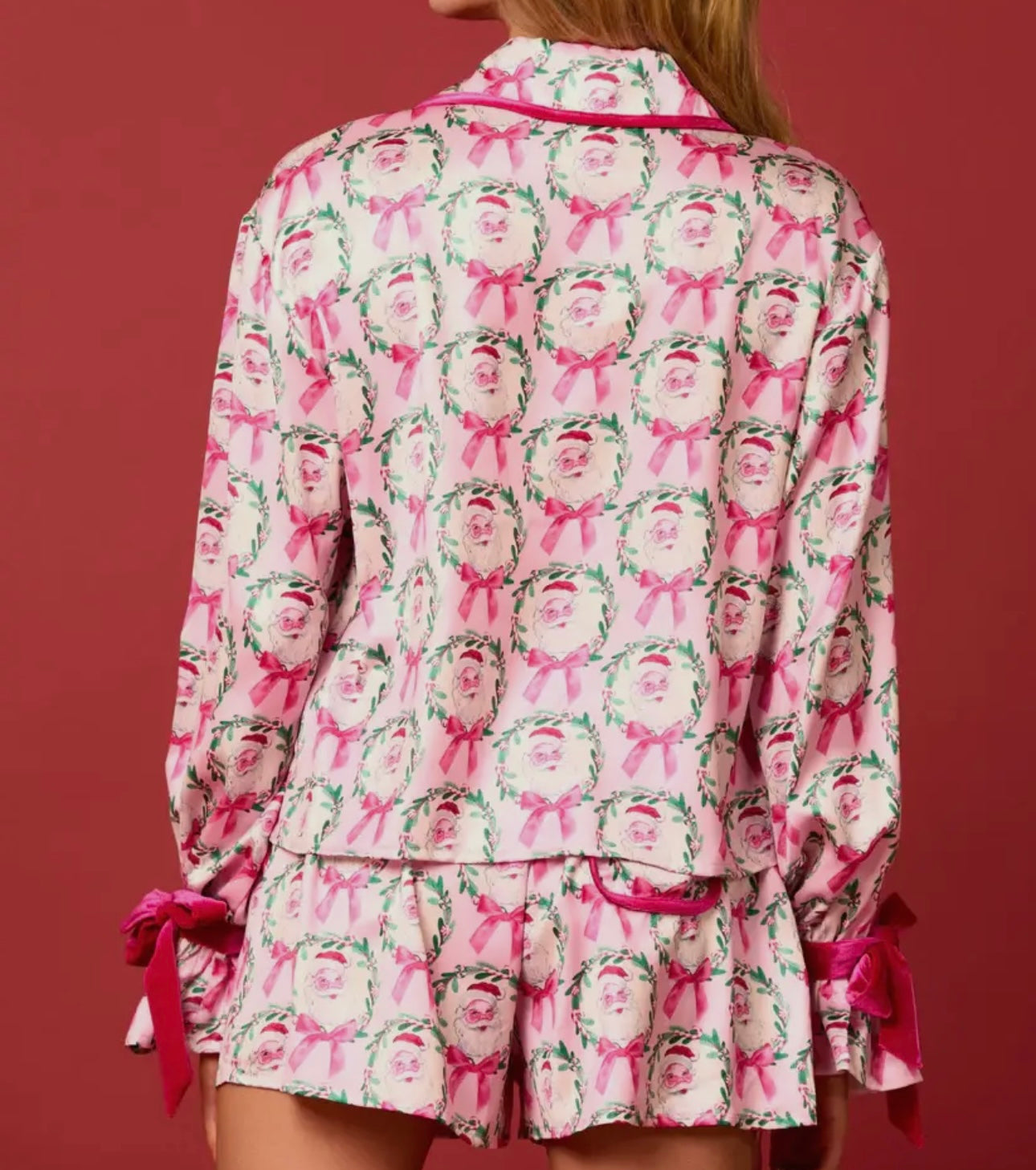Santa Bow Pajamas