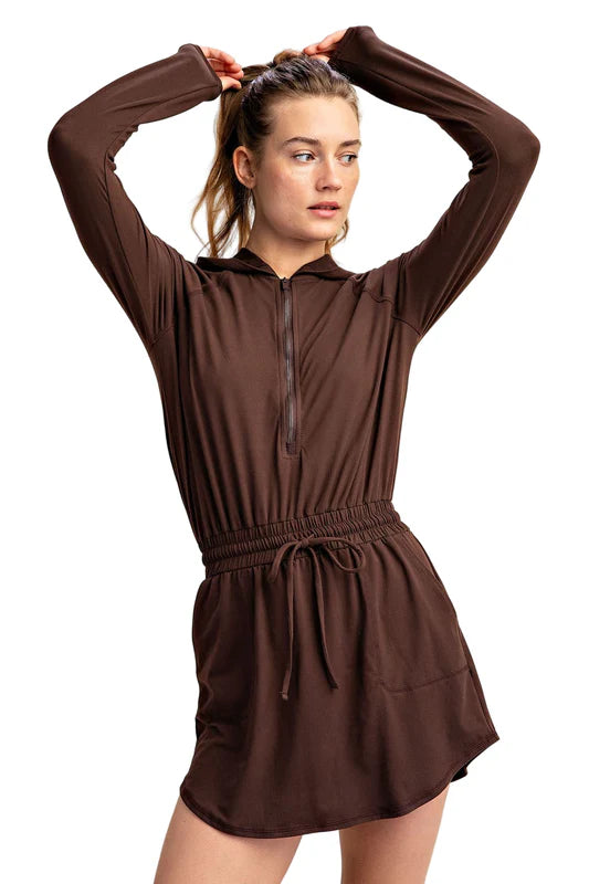 Make It Count Active Dress Mocha