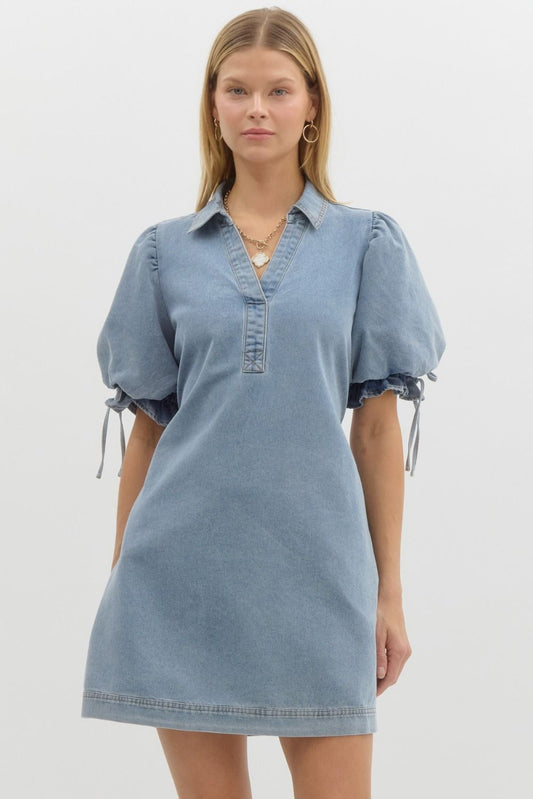 Western Charm Denim Dress