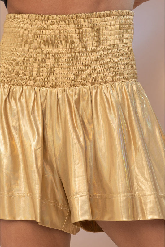 Let’s Party Metallic Shorts